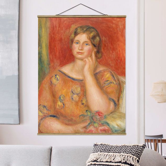 Fabric print with poster hangers - Auguste Renoir - Mrs. Osthaus