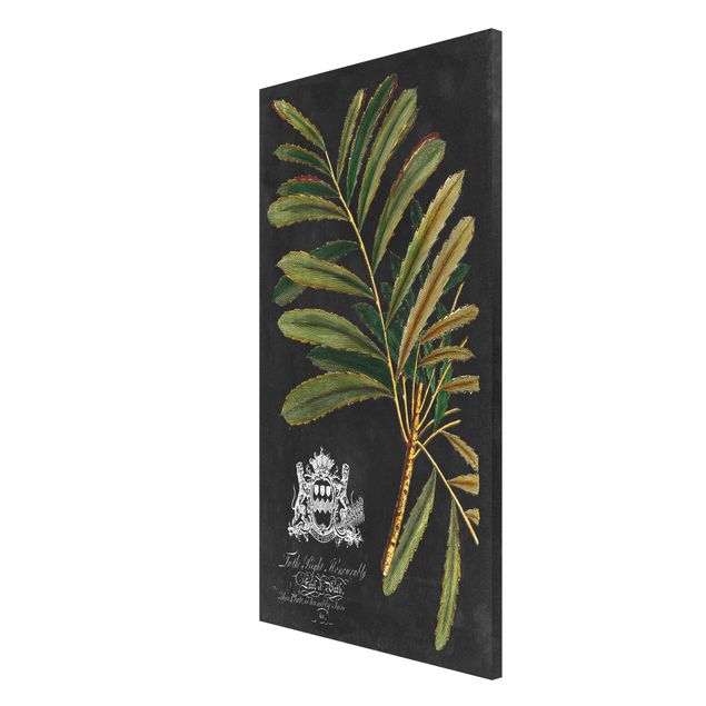 Magnetic memo board - Vintage Royales Foliage On Black II