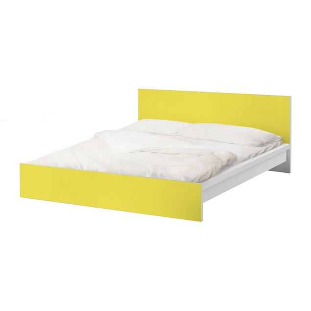 Adhesive film for furniture IKEA - Malm bed 140x200cm - Colour Lemon Yellow