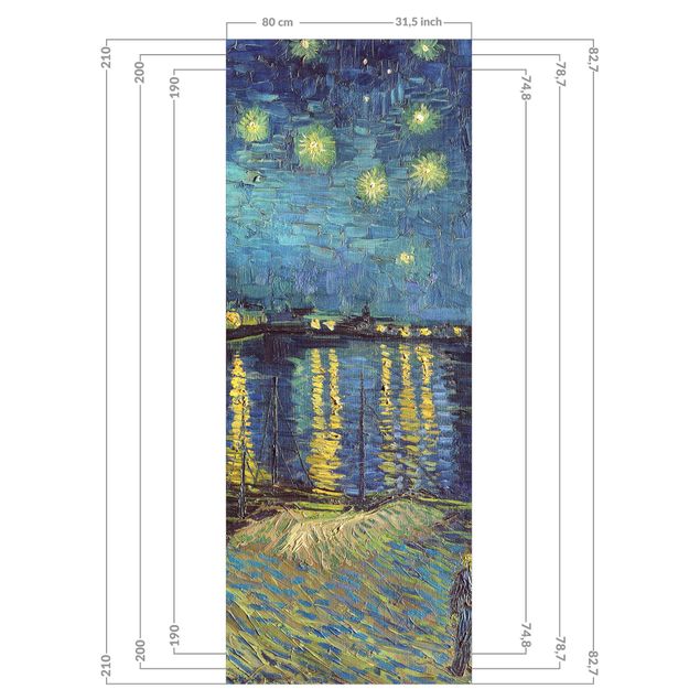 Shower wall cladding - Vincent Van Gogh - Starry Night Over The Rhone