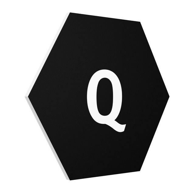Forex hexagon - Letter Black Q
