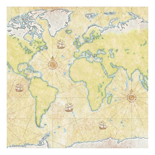 Adhesive film for furniture IKEA - Lack side table - World Map