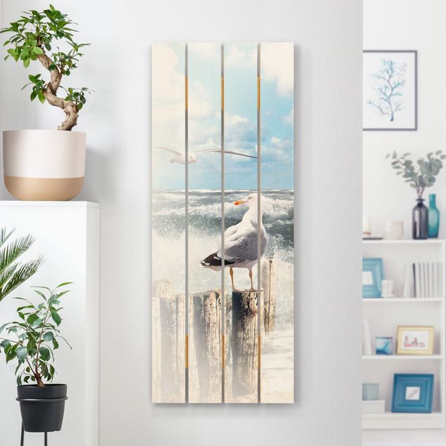 Print on wood - No.YK3 Absolutly Sylt