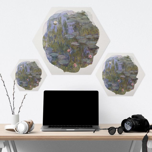 Forex hexagon - WaterColours - Claude Monet - Water Lilies (Nympheas)