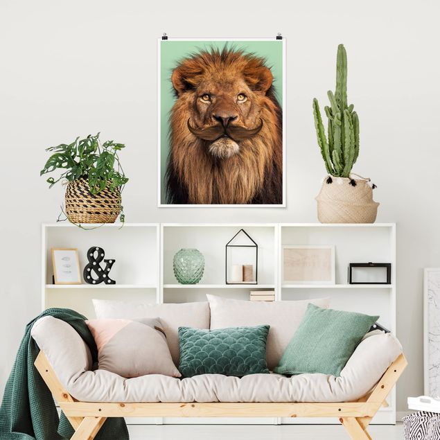 Poster animals - Lion With Beard
