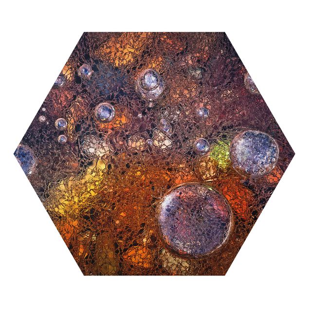 Alu-Dibond hexagon - Winter In Autumn