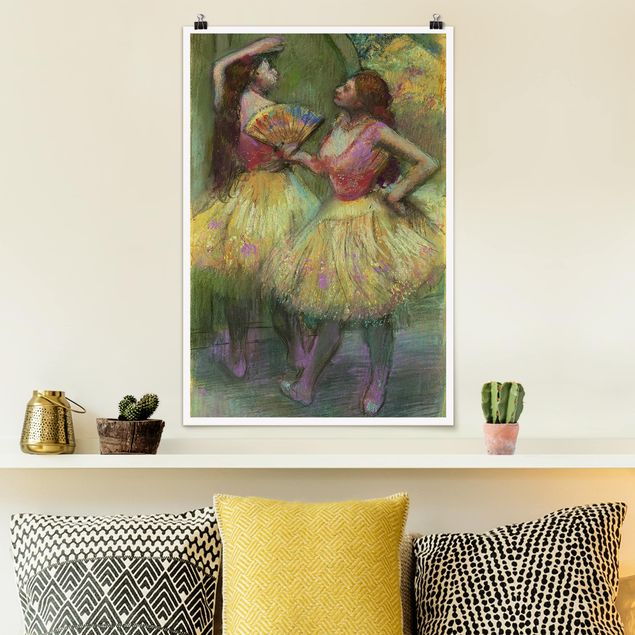 Poster art print - Edgar Degas - Two Dancers Before Going On Stage