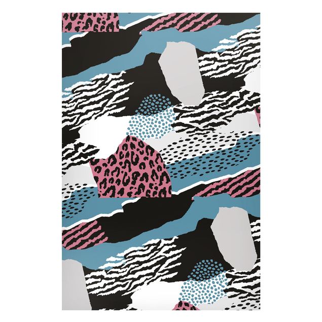 Magnetic memo board - Animal Print Zebra Tiger Leopard Asia
