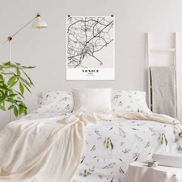 Poster city, country & world maps - Venice City Map - Classic