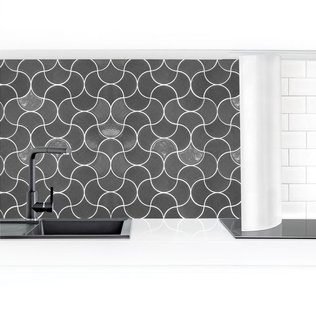Kitchen wall cladding - Ceramic Tiles - Grey