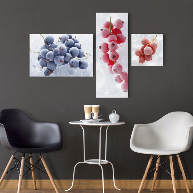 Print on canvas 3 parts - Frozen Berries