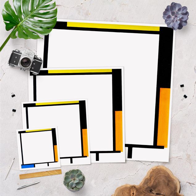Poster - Piet Mondrian - Composition II