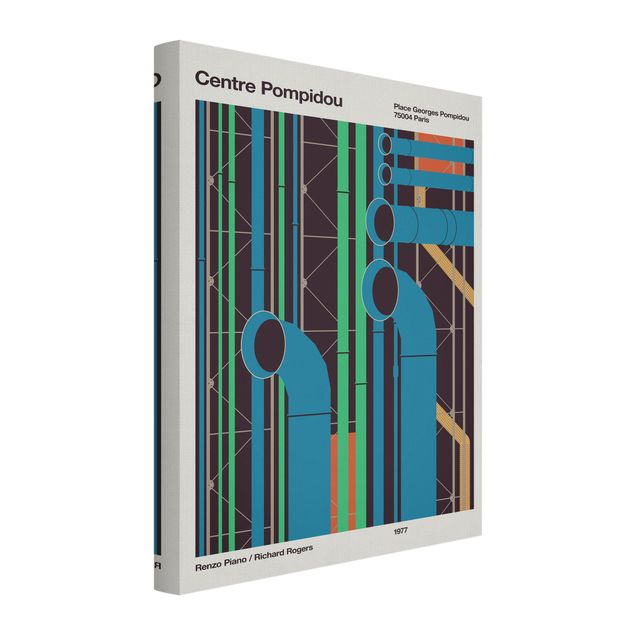 Acoustic art panel - Centre Pompidou - Poster
