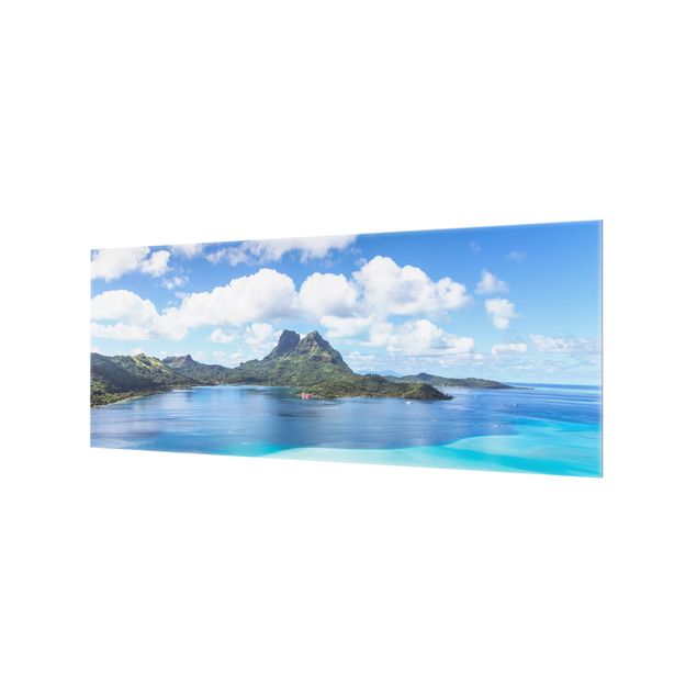 Glass splashback Island Paradise II