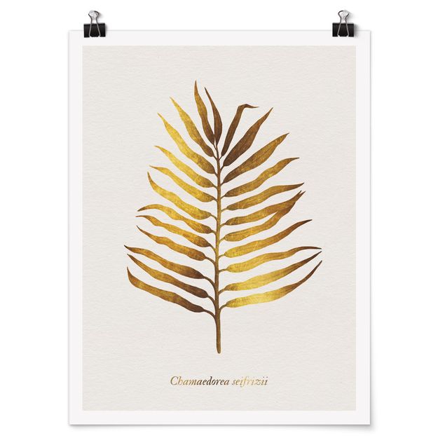 Poster - Gold - Palm Leaf II