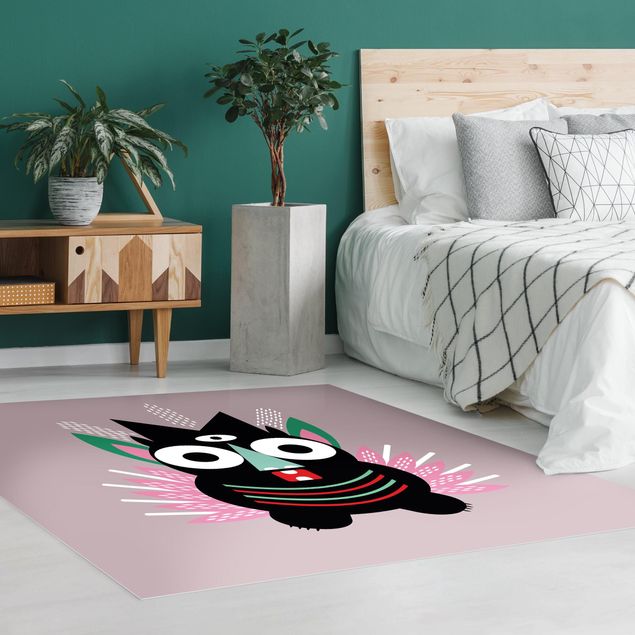 modern area rugs Collage Ethno Monster - Claws