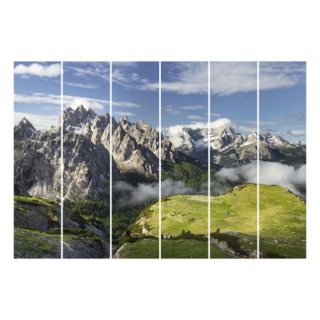 Sliding panel curtains set - Italian Alps