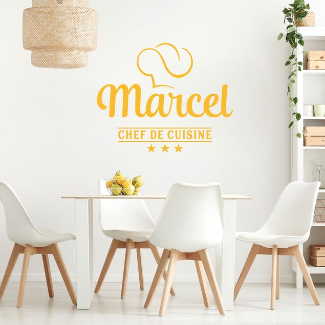 Wall art stickers Chef De Cuisine With Desirable Name