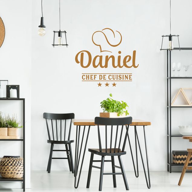 Wall sticker - Chef De Cuisine With Desirable Name