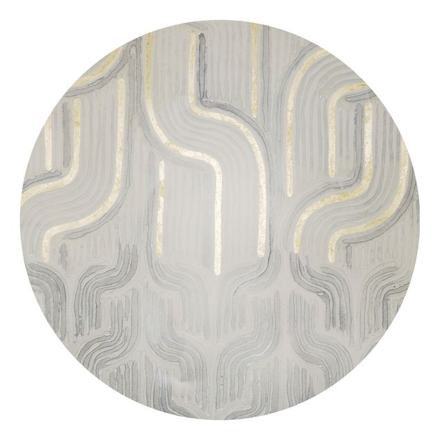 Self-adhesive round wallpaper - Chenille II