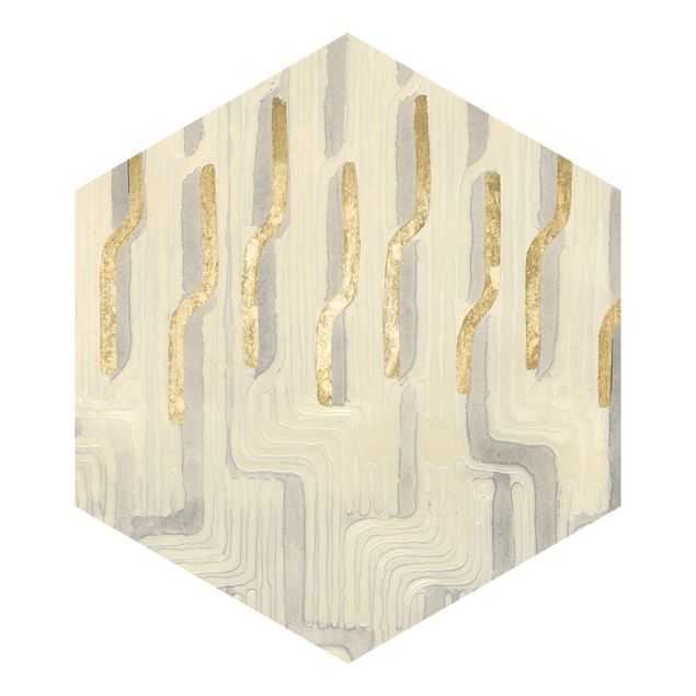 Self-adhesive hexagonal pattern wallpaper - Chenille III
