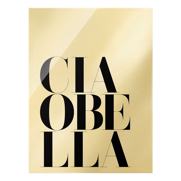 Glass print - Ciao Bella - Portrait format