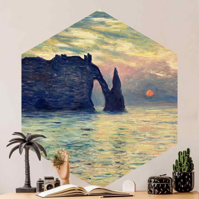 Wallpapers Claude Monet - Rock Sunset