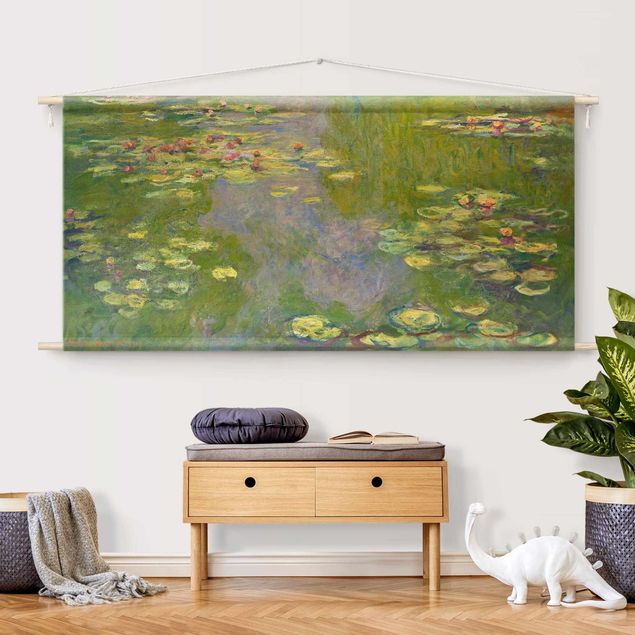modern tapestry Claude Monet - Green Waterlilies