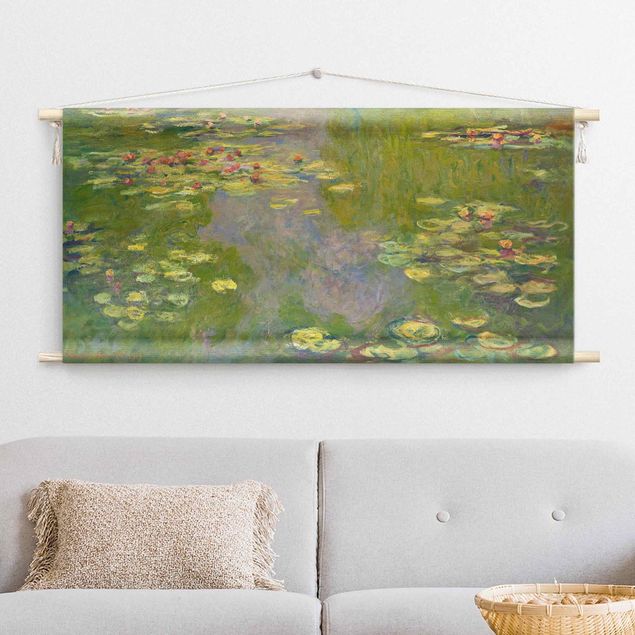 art tapestry Claude Monet - Green Waterlilies