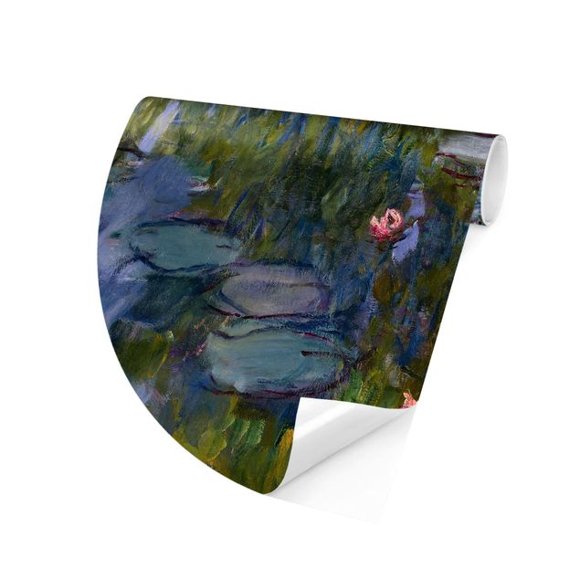Self-adhesive round wallpaper - Claude Monet - Water Lilies (Nympheas)