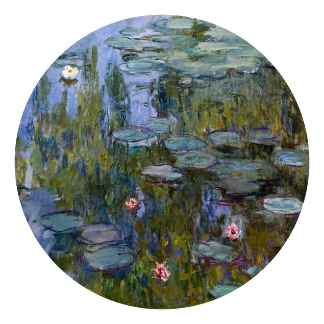 Self-adhesive round wallpaper - Claude Monet - Water Lilies (Nympheas)