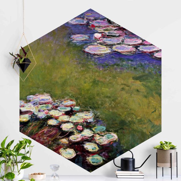 Hexagonal wallpapers Claude Monet - Water Lilies