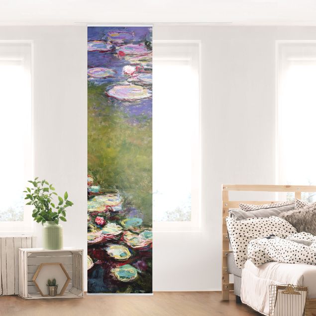 Sliding panel curtains set - Claude Monet - Water Lilies