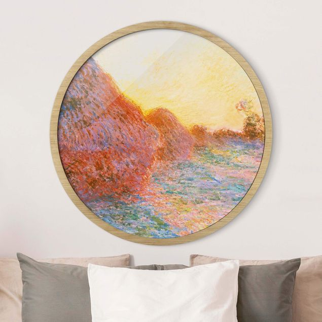 Framed prints round Claude Monet - Straw Barn