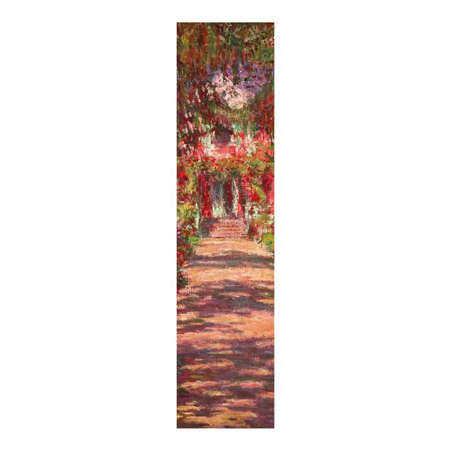 Sliding panel curtains set - Claude Monet - Pathway In Monet's Garden At Giverny