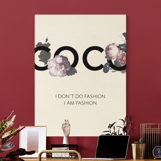 Canvas print gold - COCO - I dont´t do fashion Roses