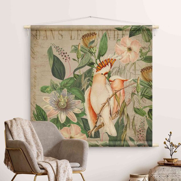 modern tapestry wall hanging Colonial Style Collage - Galah