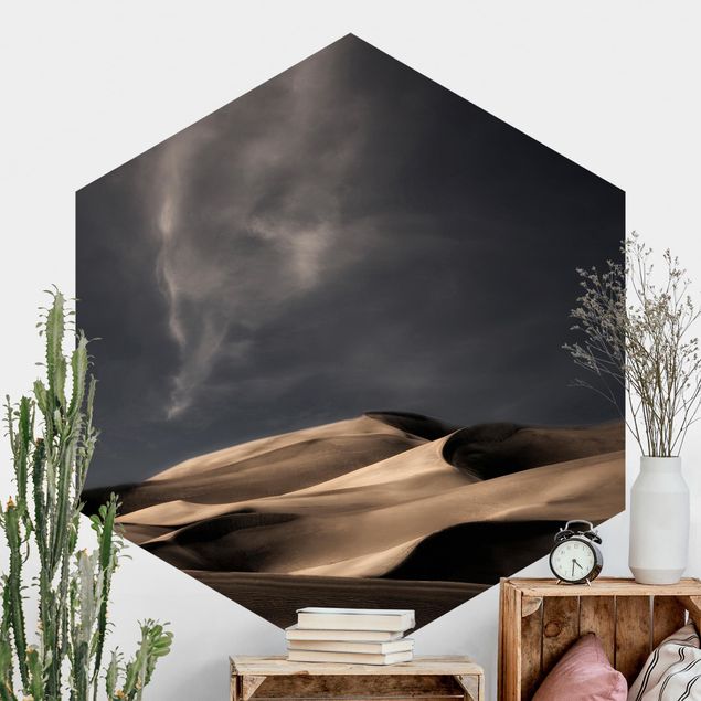 Self-adhesive hexagonal wall mural Colorado Dunes