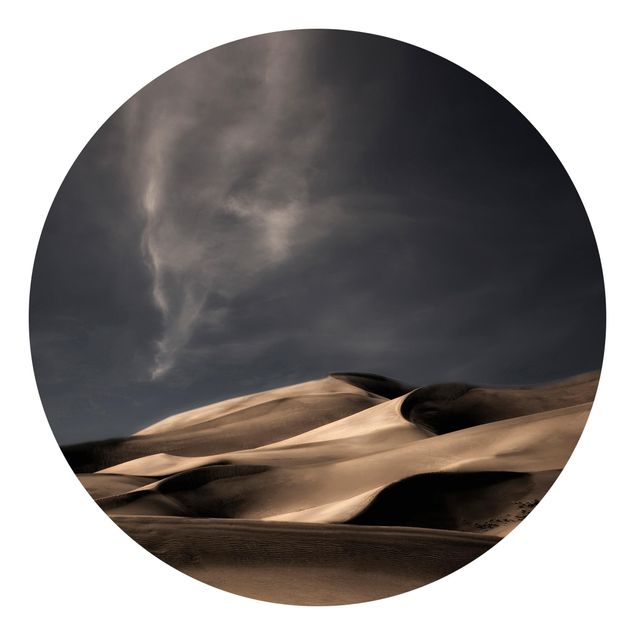 Self-adhesive round wallpaper - Colorado Dunes