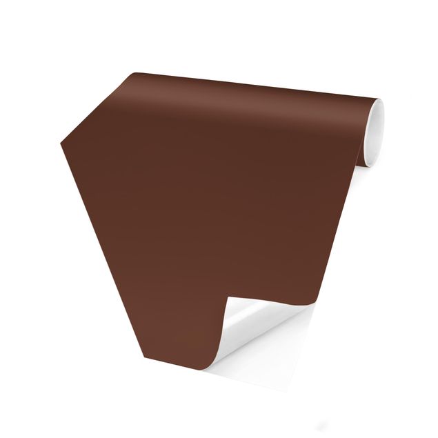 Self-adhesive hexagonal pattern wallpaper - Colour Chocolate