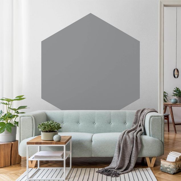 Self-adhesive hexagonal pattern wallpaper - Colour Cool Gray
