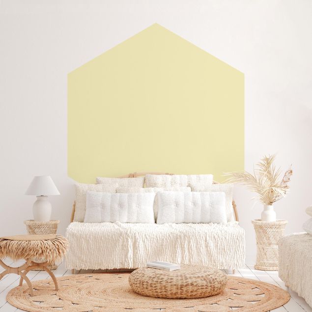 Self-adhesive hexagonal pattern wallpaper - Colour Cream