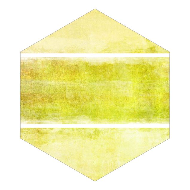 Self-adhesive hexagonal pattern wallpaper - Colour Harmony Yellow