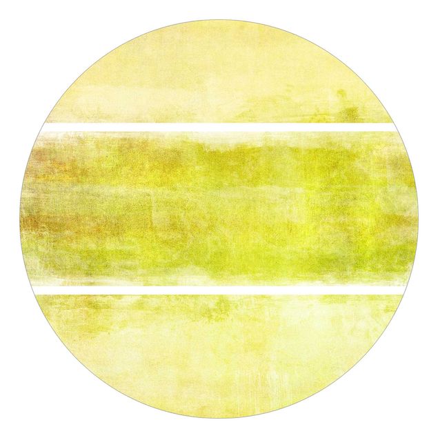 Self-adhesive round wallpaper - Colour Harmony Yellow