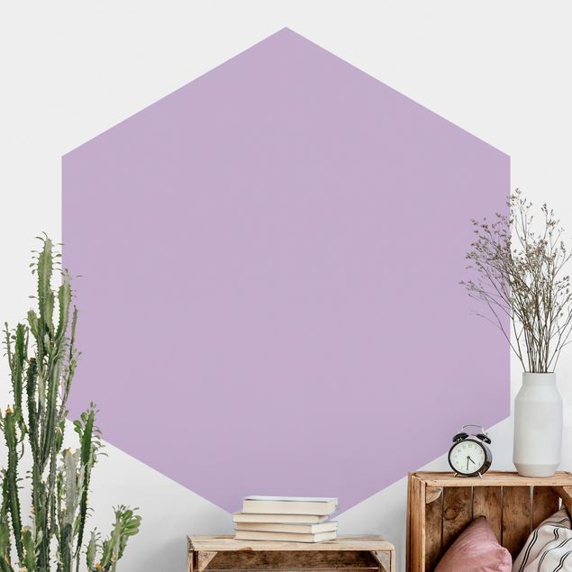 Hexagonal wallpapers Colour Lavender