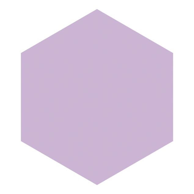 Self-adhesive hexagonal pattern wallpaper - Colour Lavender