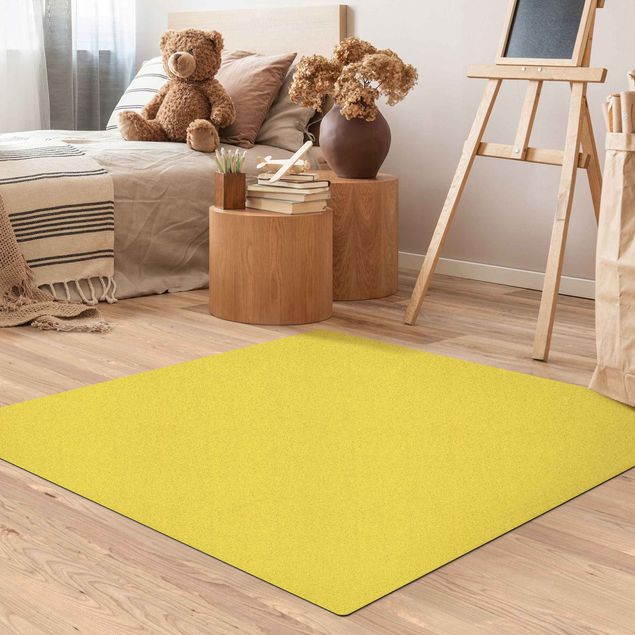 Cork mat - Colour Lemon Yellow - Square 1:1