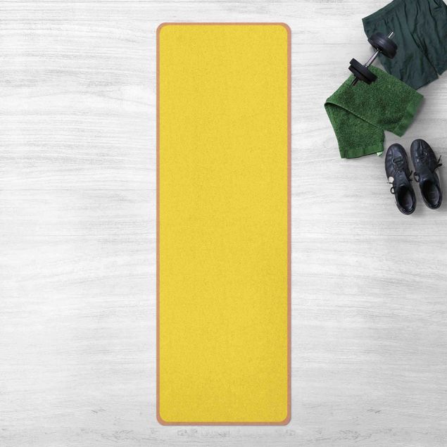 Yoga mat - Colour Lemon Yellow