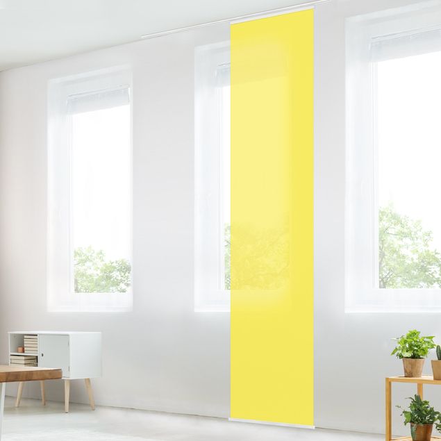 Sliding panel curtain - Colour Lemon Yellow