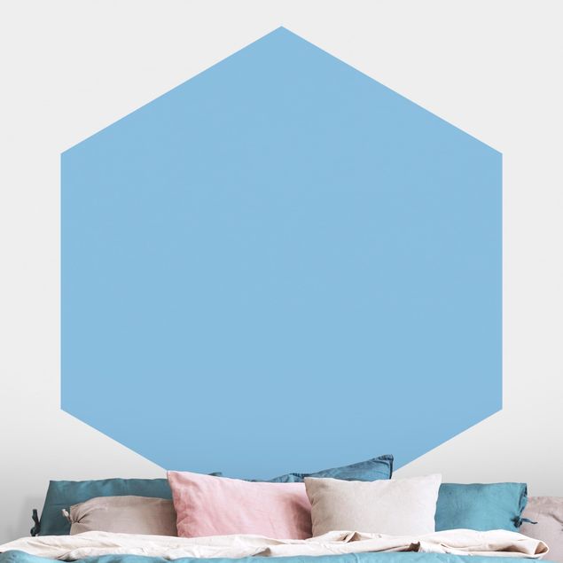 Self-adhesive hexagonal wall mural Colour Light Blue